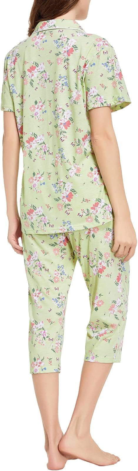 Capri Pajama Set - Short Sleeve - 2 Piece