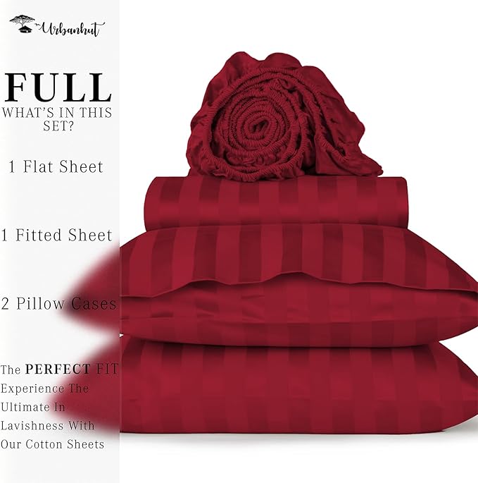 Bed Sheet Set - Full - 16 in Deep Pocket - 4 Piece