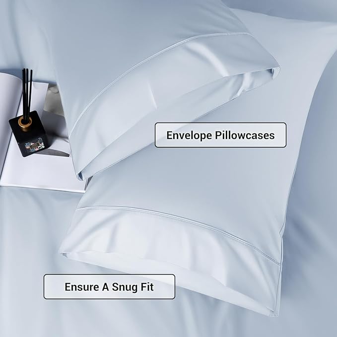 Bamboo Cooling Bed Sheet Set - Queen - 4 Piece