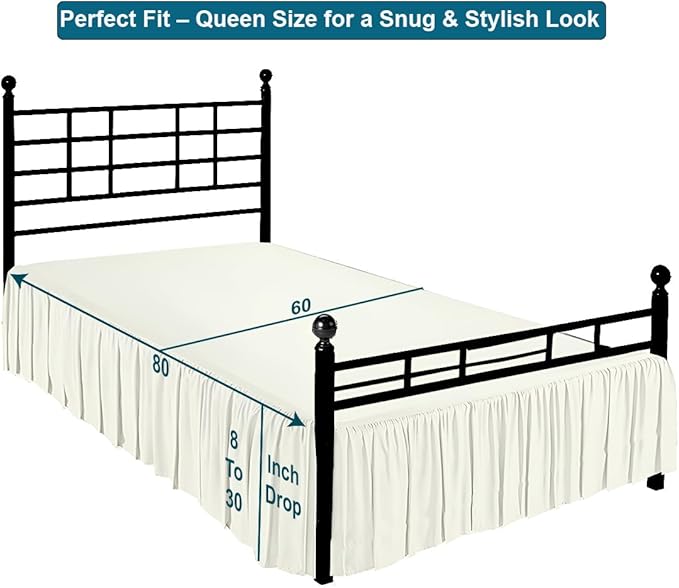 Linen Bed Skirt - Queen