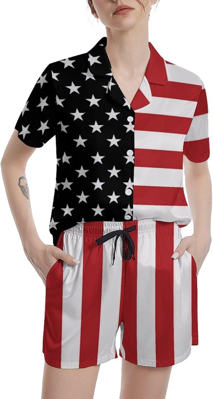 Women's Pajama Set - Short Sleeve - 2 Piece