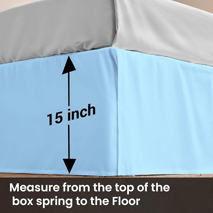 Microfiber Bed Skirt - Full - 15 in Drop