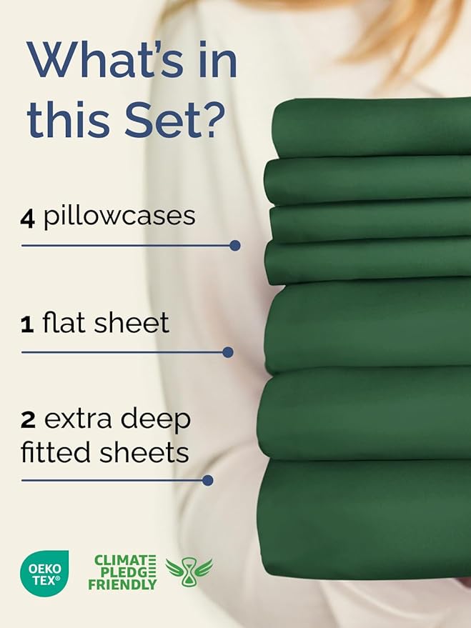 Cooling Bed Sheet Set - Split King - 7 Piece
