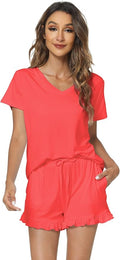 Bamboo Cooling Shorts Pajama Set - Short Sleeve - 2 Piece