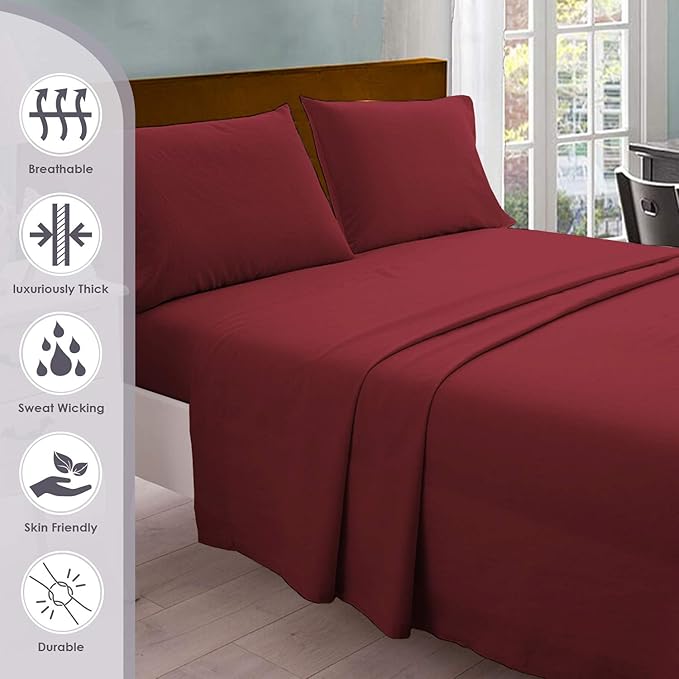 100% Cotton Bed Sheet Set - California King