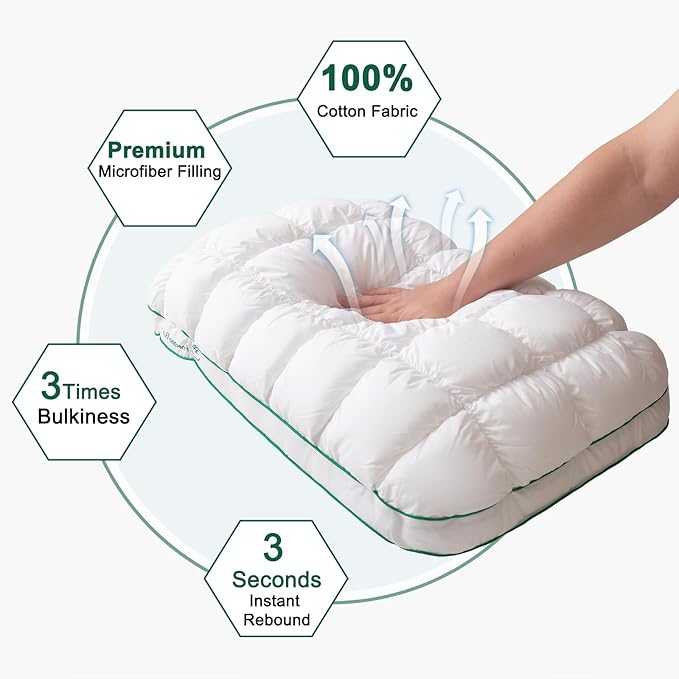 Bed Pillow - King - 2 Piece