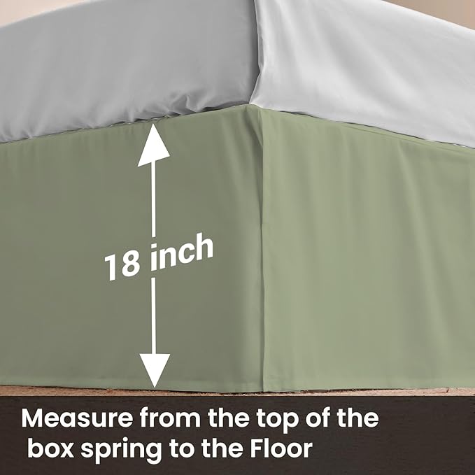 Microfiber Bed Skirt - Full - 18 in Drop