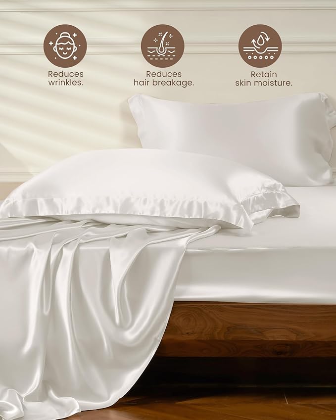 Mulberry Silk Bed Sheet Set - King - 4 Piece