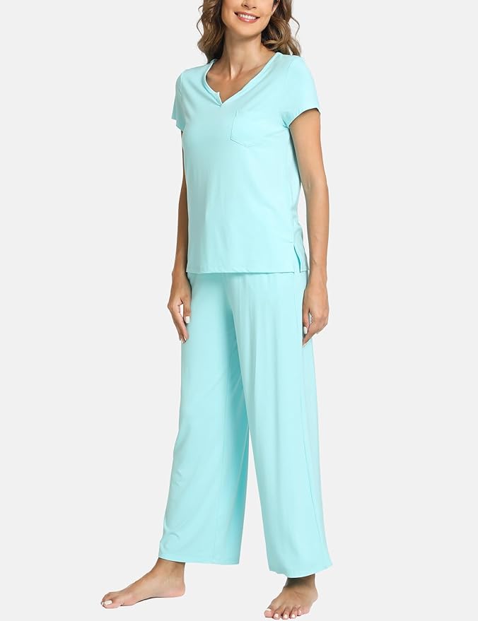 Bamboo Pajama Set - Short Sleeve - 2 Piece