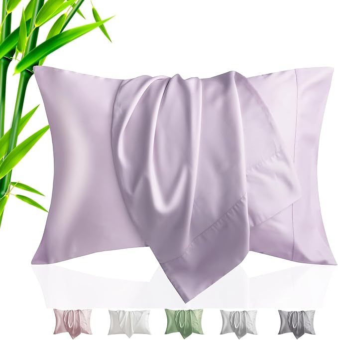 Bamboo Cooling Pillowcase Set - King - 20 x 40 in - 2 Pack - 2 Piece