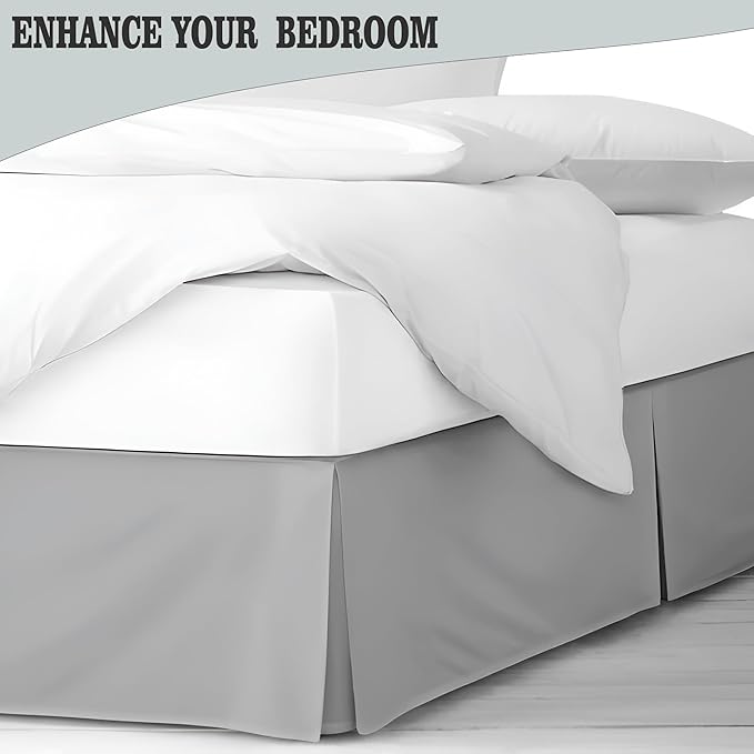Microfiber Bed Skirt - King - 14 in Drop