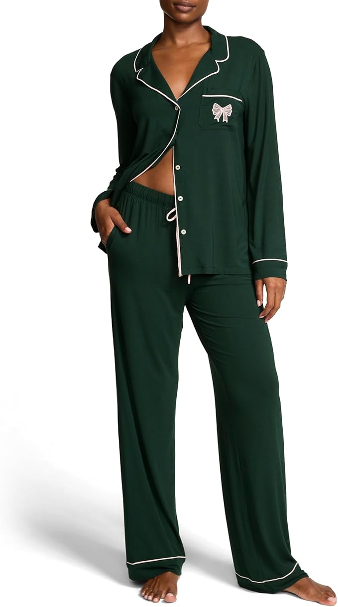 Women's Pants Pajama Set - Long Sleeve - 2 Piece