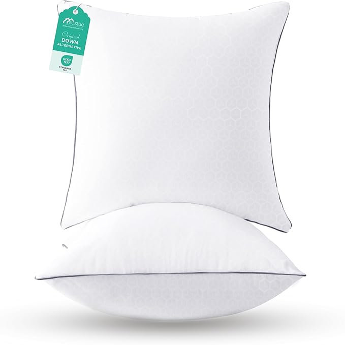 Down Alternative Bed Pillow - 26 x 26 in - 2 Pack