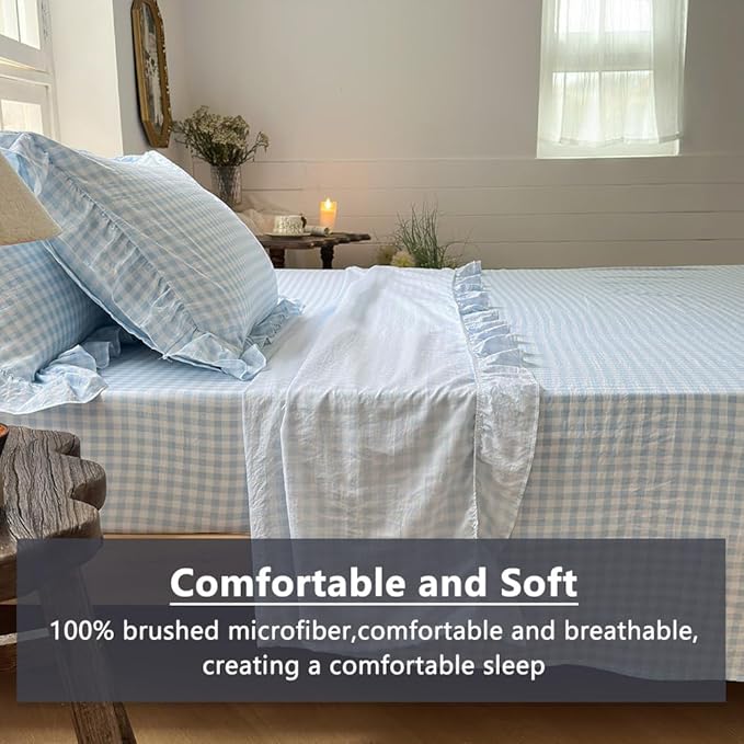 Microfiber Bed Sheet Set - Full - 4 Piece