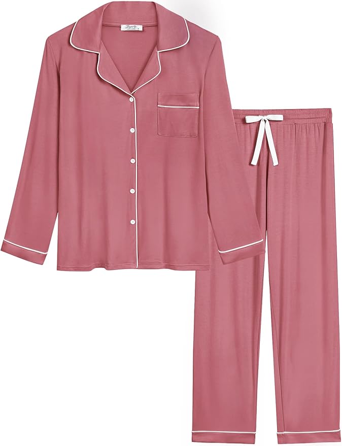 Women's Bamboo Cooling Pajama Set - Long Sleeve