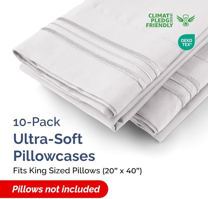 Pillowcase Set - King - 10 Piece