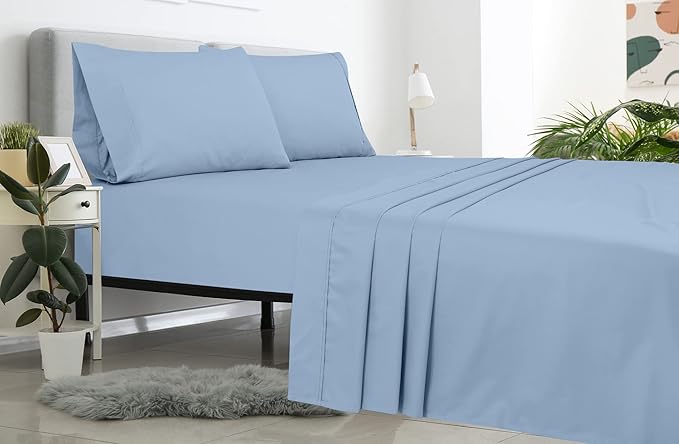 Microfiber Flat Sheet - Full - 2 Pack