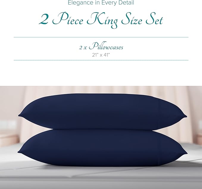 Linen Cooling Pillowcase Set - King - 2 Piece