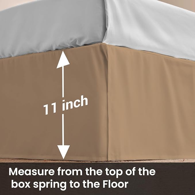 Microfiber Bed Skirt - Full - 11 in Drop