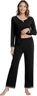 Women's Bamboo Pants Pajama Set - Long Sleeve - 2 Piece
