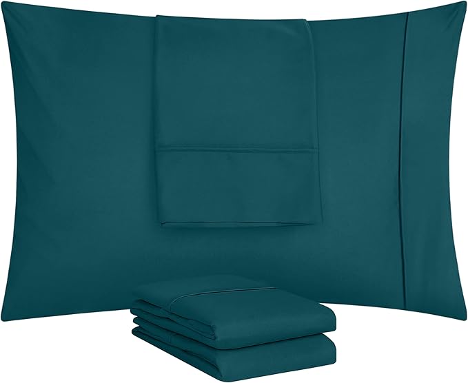Microfiber Pillowcase Set - King - 20 x 40 in - 4 Pack