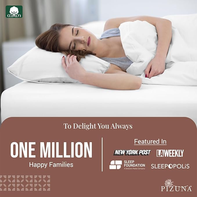 100% Cotton Pillowcase Set - King - 2 Piece