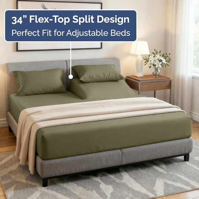 Cooling Bed Sheet Set - King - 4 Piece
