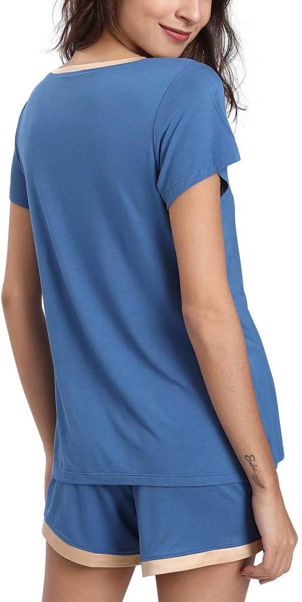 Bamboo Shorts Pajama Set - Short Sleeve - 2 Piece