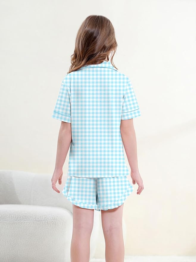 100% Cotton Shorts Pajama Set - Short Sleeve - 2 Piece