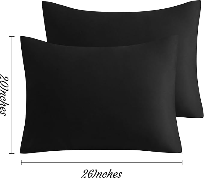 Microfiber Pillowcase Set - Standard - 20 x 26 in - 2 Pack - 2 Piece