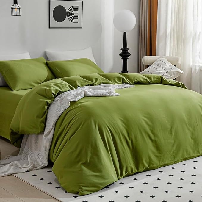 Linen Cooling Duvet Cover Set - California King - 3 Piece
