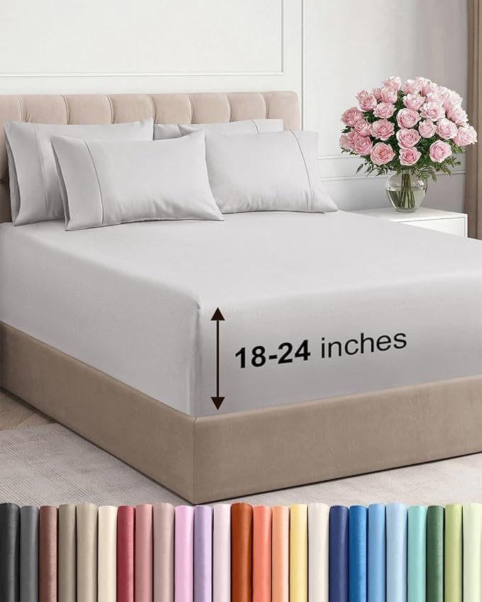Cooling Bed Sheet Set - King - 6 Piece