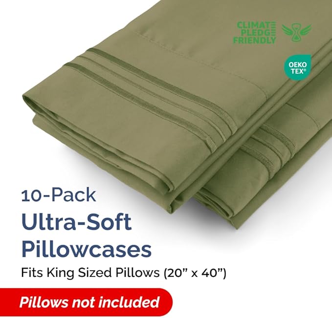 Pillowcase Set - King - 10 Piece