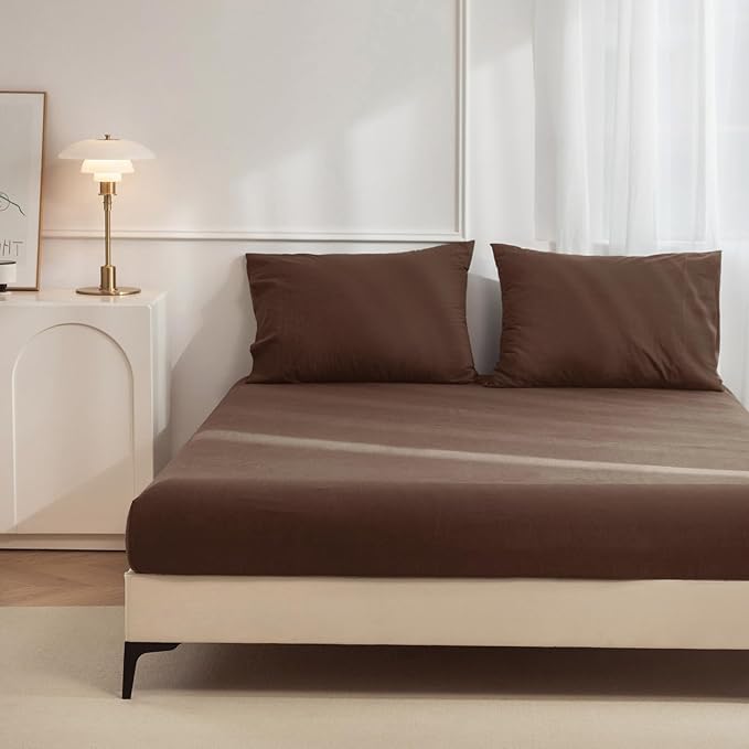 Linen Bed Sheet Set - King - 3 Piece