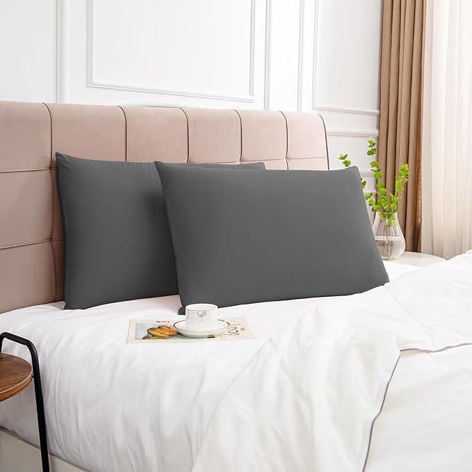 100% Cotton Pillowcase Set - King - 20 x 36 in - 2 Piece