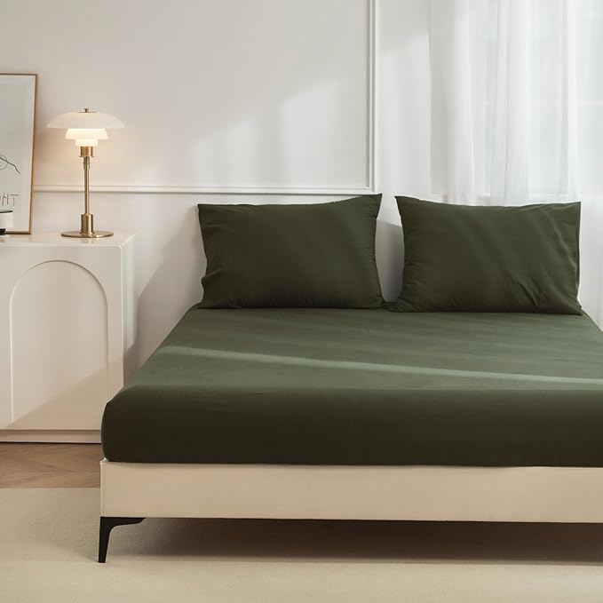 Linen Bed Sheet Set - King - 3 Piece
