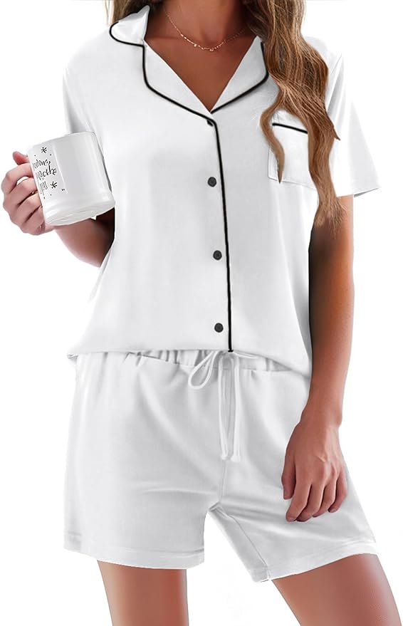 Women's Pajama Set - Short Sleeve - 2 Piece