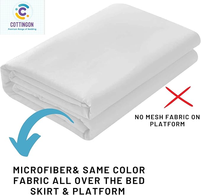 Microfiber Bed Skirt - Queen - 21 in Drop