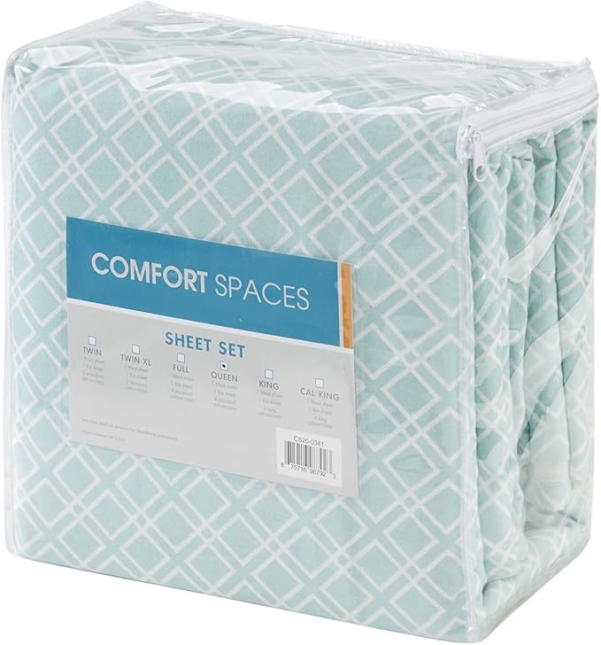 Flannel Bed Sheet Set - King - 4 Piece