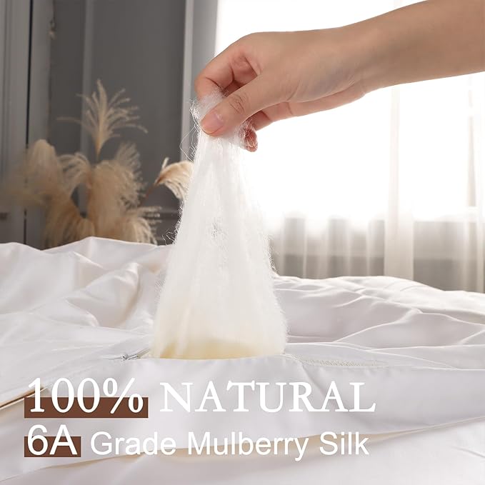 Mulberry Silk Duvets Down Comforter - Queen