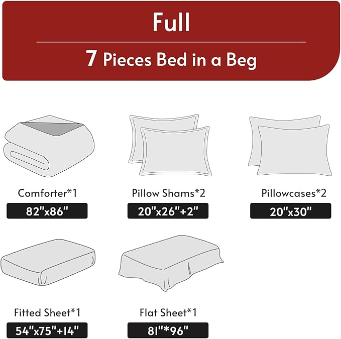 Comforter Set - Full - 7 Piece
