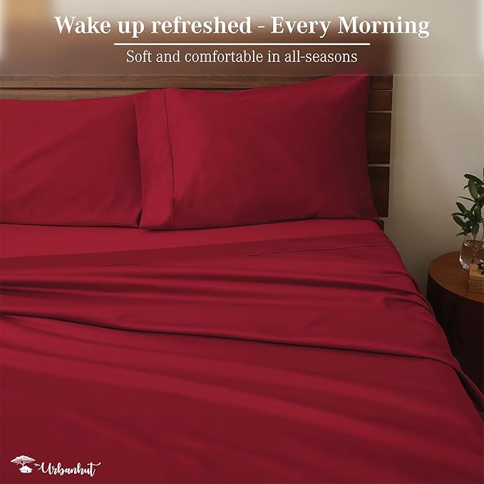 Bed Sheet Set - Queen - 16 in Deep Pocket - 4 Piece