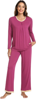 Women's Bamboo Pants Pajama Set - Long Sleeve - 2 Piece