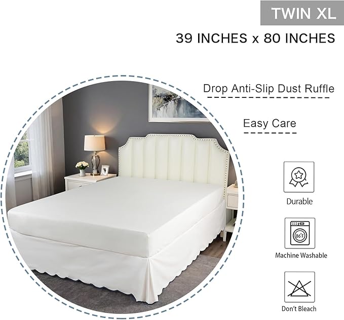Bed Skirt - Twin XL - 14 in Drop