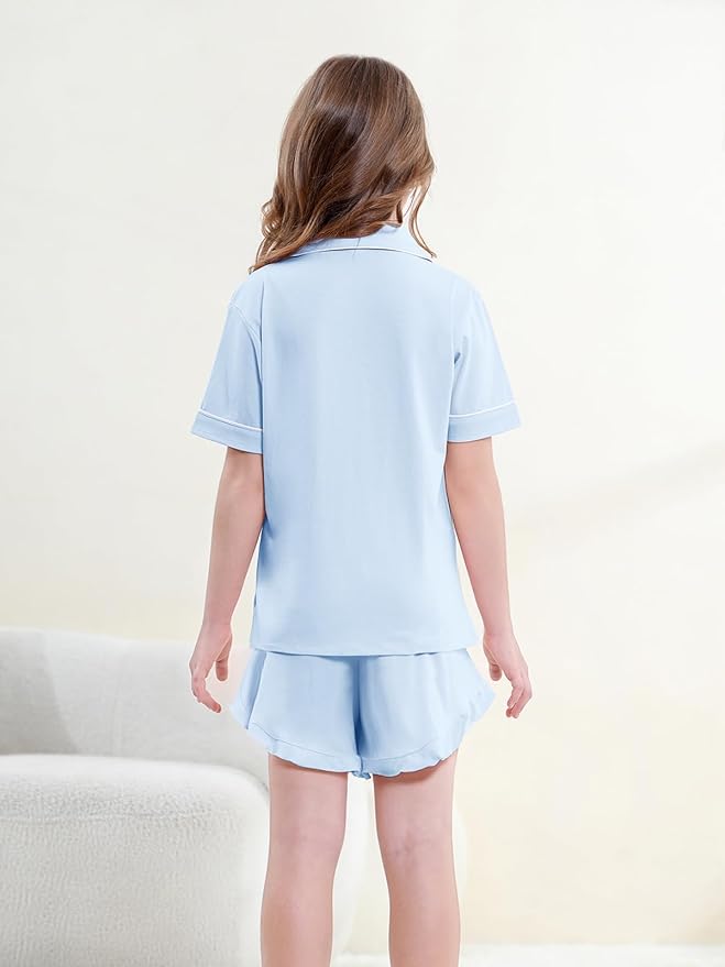 100% Cotton Shorts Pajama Set - Short Sleeve - 2 Piece