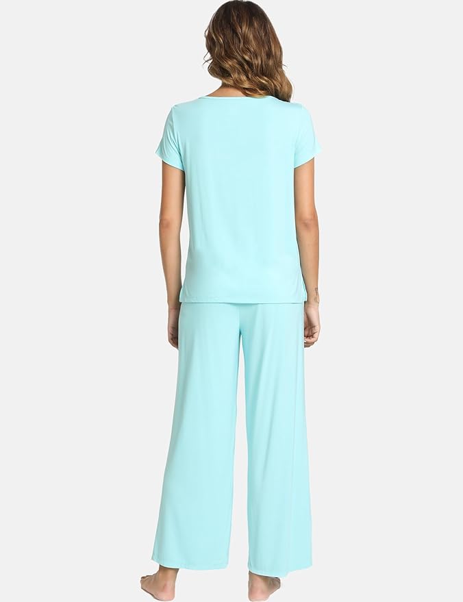 Bamboo Pajama Set - Short Sleeve - 2 Piece