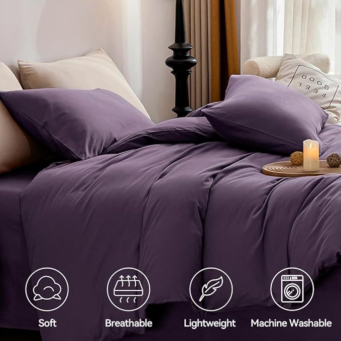 Linen Duvet Cover Set - King - 3 Piece
