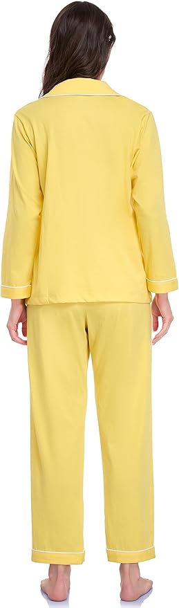 100% Cotton Pants Pajama Set - Long Sleeve - 2 Piece