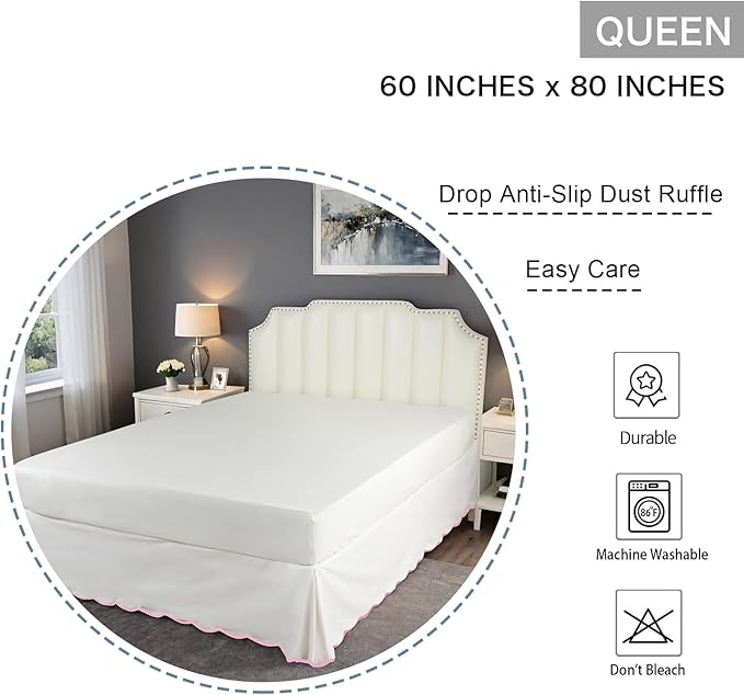 Bed Skirt - Queen - 14 in Drop