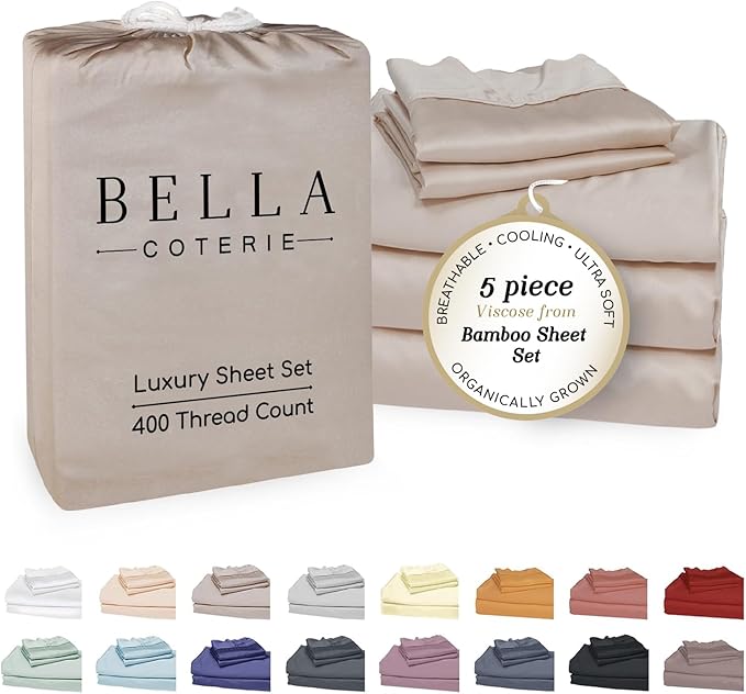 Bamboo Cooling Bed Sheet Set - Split King